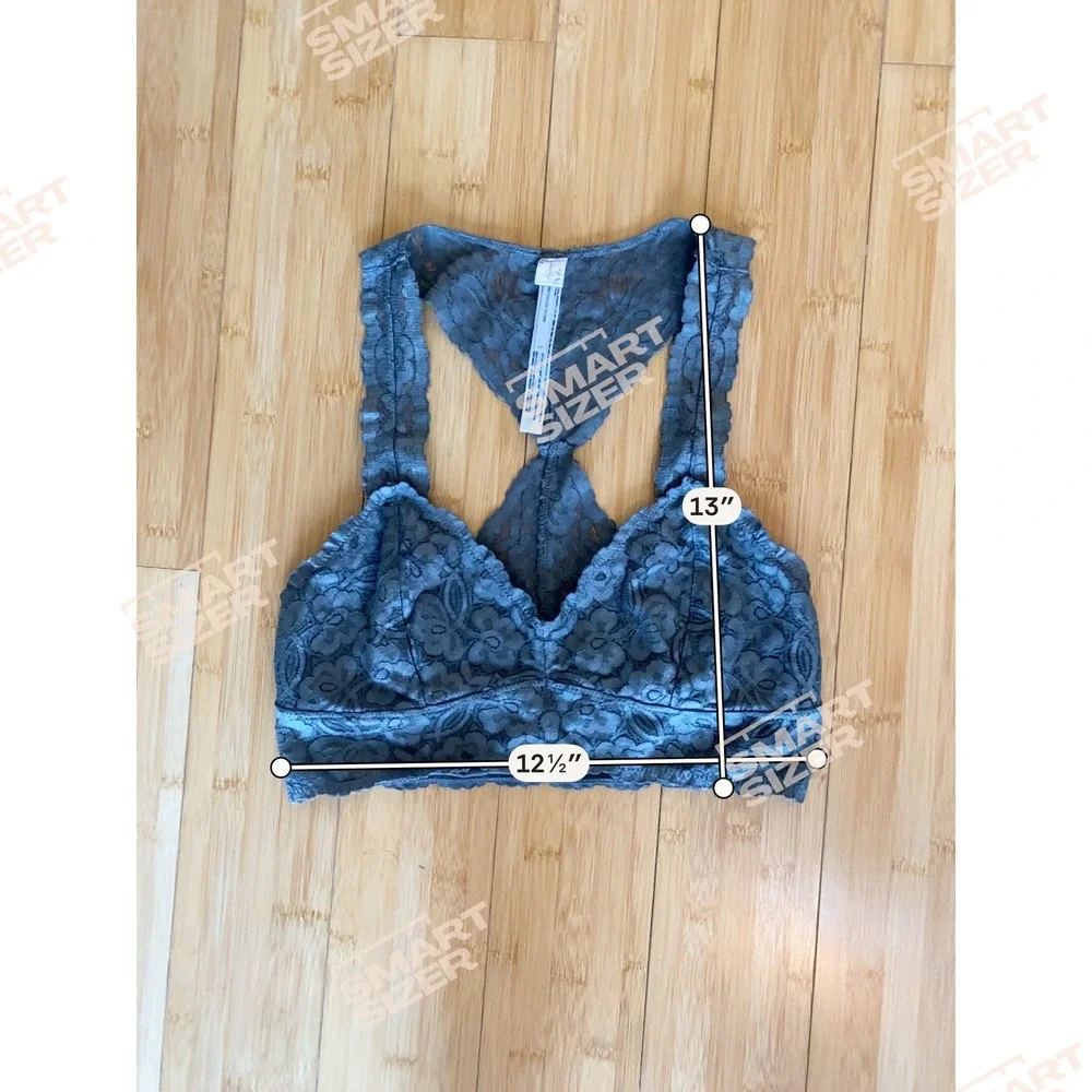 Intimately Free People Bralette Size S/P‎ Khaki Green Adella Lace Racerback Bra